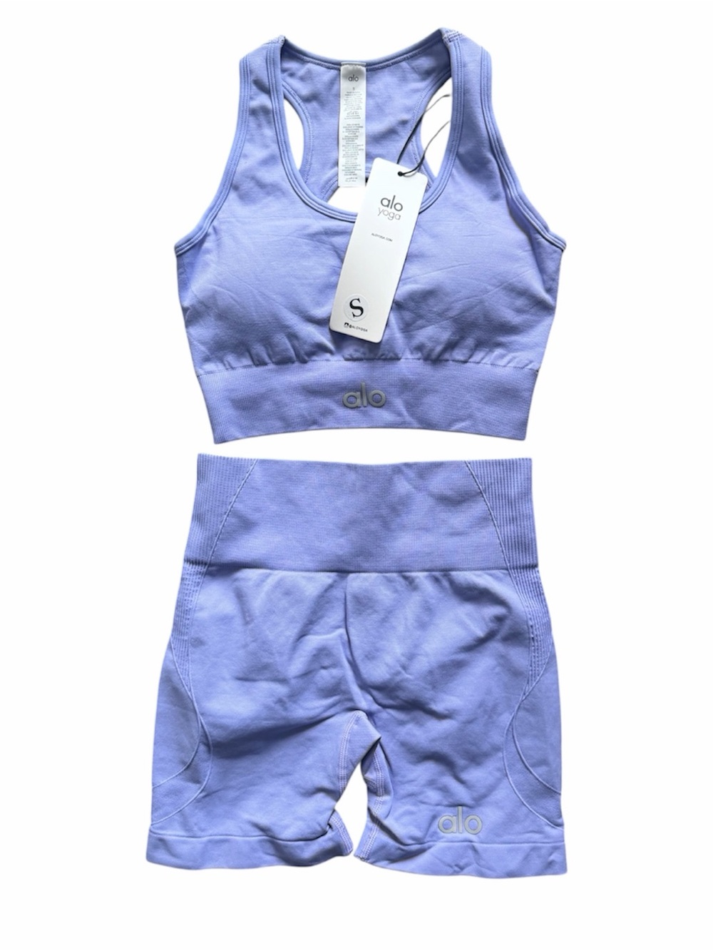 ALO Yoga Lavender Racerback Sports Bra